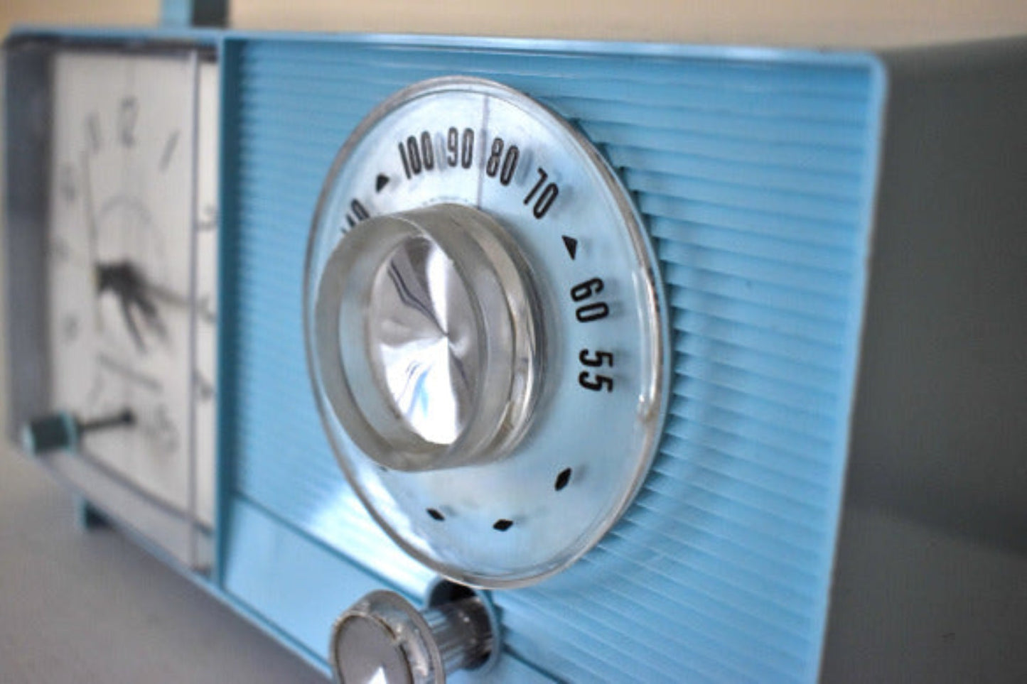 Bluetooth Ready To Go - Cornflower Blue 1966 General Electric Model C-411A AM Vacuum Tube Radio Sounds Great! Excellent Condition!